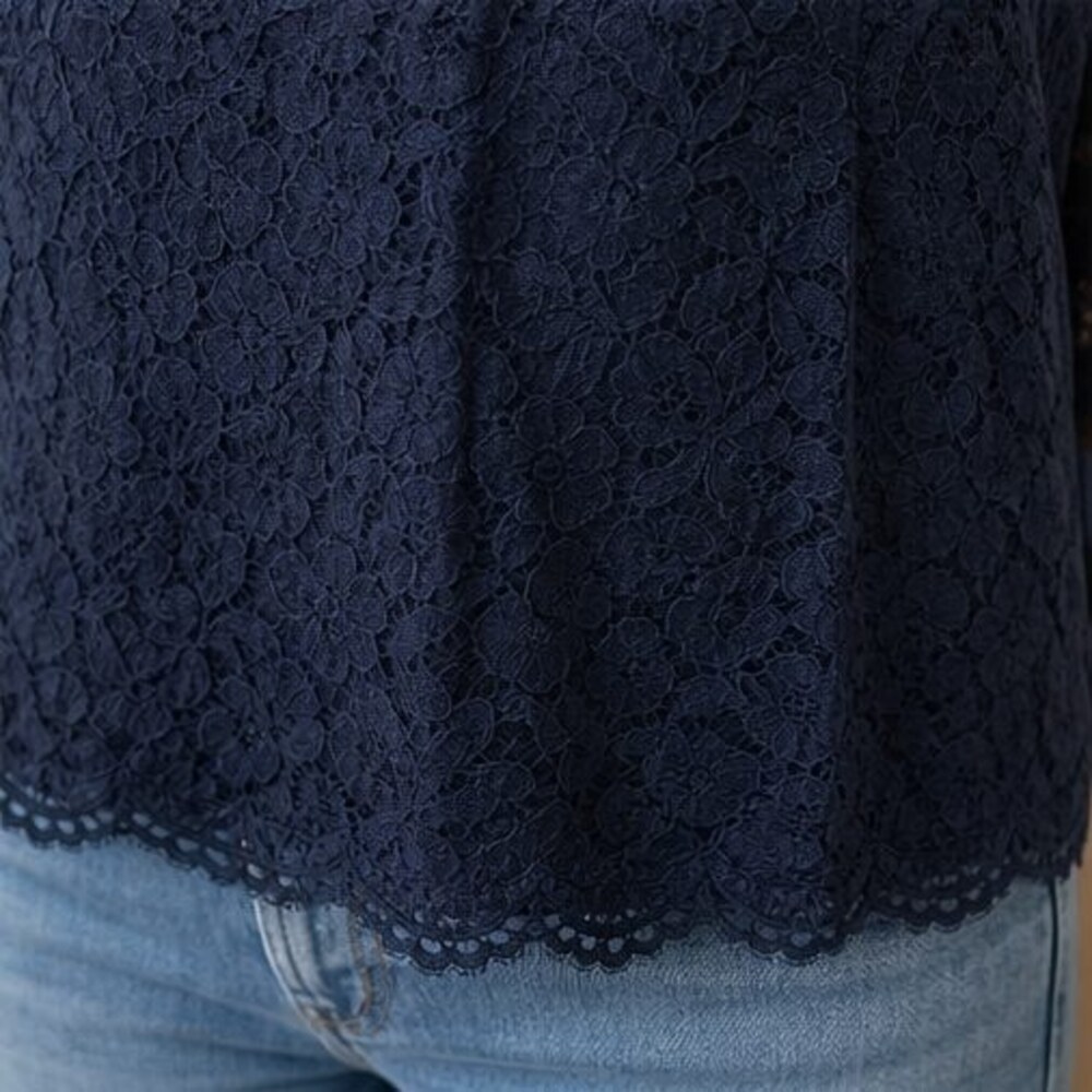 Ivory Button Blouse - Picture 6 of 6